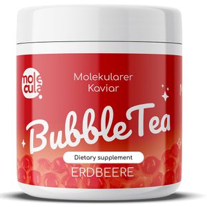 Popping Boba I Molekularer Kaviar Bubble Tea, Bubbles, Bubble tea Perlen 800g I Erdbeere