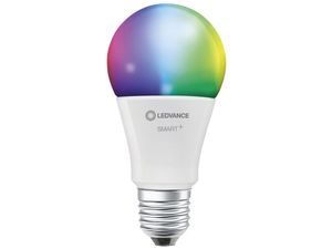 LEDVANCE Smarte LED-Lampe mit WiFi Technologie, Sockel E27, Dimmbar, Lichtfarbe änderbar (2700-6500K), RGB Farben änderbar, ersetzt Glühlampen mit 60 W, SMART+ WiFi Classic Multicolour, 2er-Pack