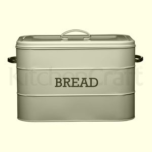 KitchenCraft - Brotkasten Brottopf Brotbox Brotbehälter Grau (LNBBINGRY)