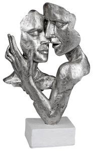 Formano Büste Paar auf Sockel Liebespaar Figur Poly 32 cm
