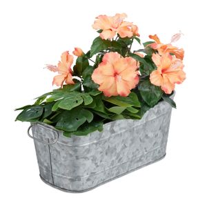 relaxdays Blumenkasten Metall