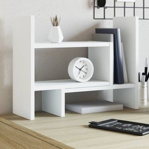 vidaXL Stolový organizér biely 38,5x17x39 cm Materiál na báze dreva