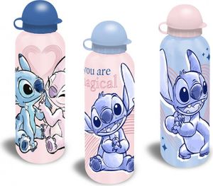 Detská fľaša Euroswan | Lilo and Stitch - 500 ml - Hliníková - Ideálna pre deti - Originálny licencovaný produkt