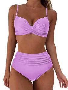 Damen Bikini-Sets Zweiteiliger Badeanzug Strandkleidung Bikini Set Push-Up Bademode ,Größe M