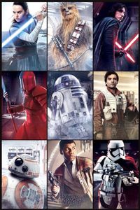 Star Wars - The Last Jedi - Characters - Poster Plakat - Größe 61x91,5 cm