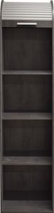 Jalousieschrank "Jalousieschrank" in graphit / weiß mit 2 Einlegeböden. Abmessungen (BxHxT) 46x192x44 cm