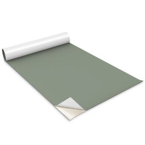 Selbstklebende Möbelfolie - Dekorationsfolie - Tischmöbel - Zuschneidbar - Grüne Farbe - 100 x 50 cm