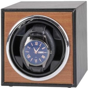 Automatischer Uhrenbeweger Uhrenbox Uhrendreher Uhrenkasten Watchwinder für 1 Uhren Schwarz&Holzfarbe