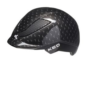 KED Reithelm PINA K-Star mit  Vollflächenreflektor  Cycle & Ride schwarz/grau für den Reitsport und Fahrrad-stufenlos verstellbar  Reitkappe - Fahrradhelm in S