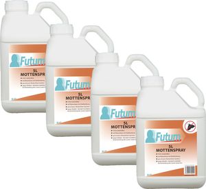 FUTUM 4x5L Motten Spray Motten Mittel gegen Motten Larven Bekämpfen Abwehr