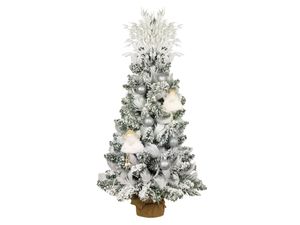 Geschmückter künstlicher Weihnachtsbaum ENGEL 60 cm mit LED-BELEUCHTUNG IM TOPF