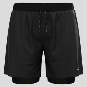 Odlo X-Alp 6 Inch 2-in-1 Trailrunning-Shorts, Größe:M, Farbe:black