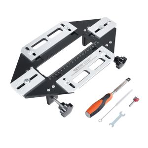 VEVOR hľadač drážok pre dverové závesy 183 x 46 mm + 50 x 20 mm, návod na montáž zámkov závesov, meradlo dverových závesov, otvárač otvorov na opracovanie dreva, polohovanie, vŕtanie, rezačka, vodiaca doska
