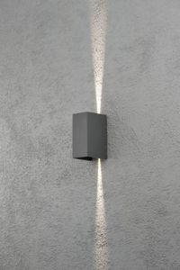 Konstsmide Cremona anthrazitfarben lackiertes Aluminium, klares Acrylglas, individuell verstellbarer Lichtsaustritt 7940-370