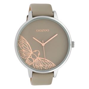 Oozoo Armbanduhr braun Leder C10077 Timepieces Damen Analog-Quarzuhr UOC10077
