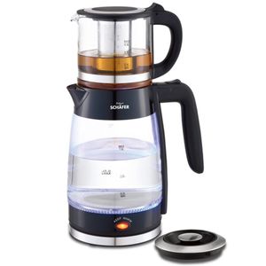Schäfer 2-in-1 Teekocher 1,8 Liter Glas