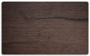 Wallario Frühstücksbrettchen aus Glas, je 14 x 23 cm, mit rutschfesten Füßen, Motiv Holz-Optik Textur dunkelbraunes Holz