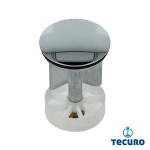 tecuro Excenterstopfen Ø 40 mm für 1 1/4" Ablaufventil - hochglanzverchromt