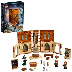 LEGO 76382 Harry Potter Chvíle v Bradavicích: Lekce proměny, kufřík na hračky pro holky a kluky, sběratelský předmět s minifigurkami