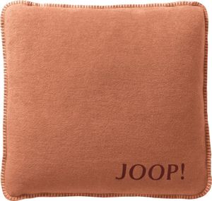 JOOP! Zierkissen ohne Füllung Uni-Doubleface Farbe Kupfer-Granat Größe 50 x 50cm