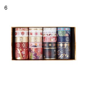 20 Rollen Washi Tape Klebstoff stilvolle Kompaktpapier -Dekoration Stempelband für Tagebuch-6
