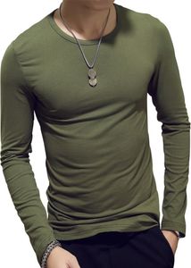 Lässige Männer Solid Color Slim T-Shirt Sport Bottoming Top-Grün (Asiatische Größe:XL) Lässige Männer Solid Color Slim T-Shirt Sport Bottoming Top-Grün (Asiatische Größe:XL)