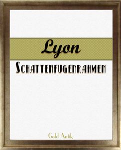 Schattenfugenrahmen Lyon - 60x80 cm, Gold AntikNachbildung