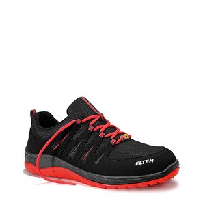 Elten MADDOX S3 Black-Red low ESD, Farbe:schwarz, Schuhgröße:44 (UK 9.5)