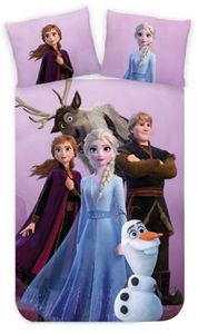 Obliečka na perinu pre batoľatá Disney Frozen fialová - 100 x 140 cm