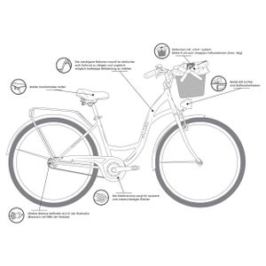 Fahrrad Damen Fahrrad Von Spaziergang City Bike Für Trekking 28 Weiß 6v 