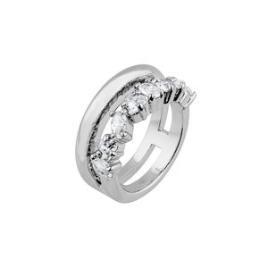 Joop Damen Ring Edelstahl Silber Simply Modern JPRG00007A1, Ringgröße:56 (17.8 mm Ø)