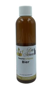 Sauna Aufguss Konzentrat Bier - 250ml in PET-Flasche mit Tropfverschluss und Kindersicherung - mit praktischem Dosierbecher
