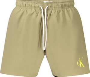 Grüne Badeboxer für Herren mit Innenfutter & Taschen - Bequem & Stylisch, Größe: L Farbe: Verde