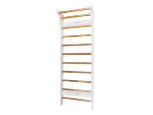 Fitwood Sprossenwand "Taimi", Weiß mit Birke