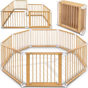 Kiduku Dětská ohrádka 7,2 m Přírodní/Bílá