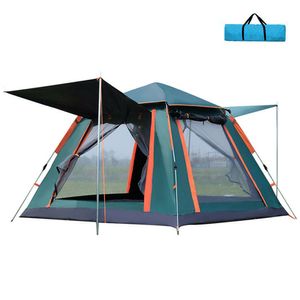 Outdoor-Pop-Up-Zelt Wasserfestes tragbares Instant-Campingzelt fuer 3-4 Personen Familienzelt