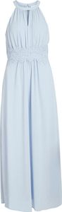 Vila Milina Halter ärmelloses Langes Kleid Blau 34 Frau Blau 34