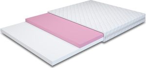 MR GROUP Matratzentopper HYBRID 130x200cm Komfortschaum Topper Höhe ca. 7 cm H2/H3 für alle Matratzen Matratzenauflage hohe Festigkeit weiß Mikrofaser