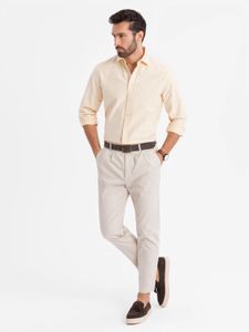 Ombre Clothing Langarmhemd für Männer Sailo gelb XXL