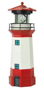 Solarzauber Leuchtturm Strandlicht mit LED-Leuchtfeuer