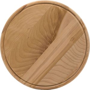 2x Essbrettchen Schneidebrett Holzbrett Rund Gemüsebrett Küchenbrett Naturholz