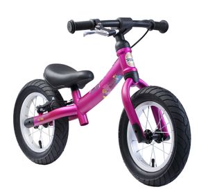 BIKESTAR Mitwachsendes Kinder Laufrad ab 3 - 4 Jahre, 12 Zoll Sport Lauflernrad, Berry