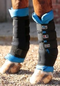 Premier Equine Stallgamaschen Magni-Teque Magnetic Boot Wraps L Schwarz/Blau
