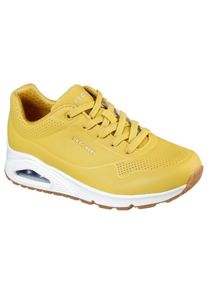 Skechers Damen-Sneaker-Schnürhalbschuh Uno Stand On Air Gelb, Farbe:gelb, EU Größe:39