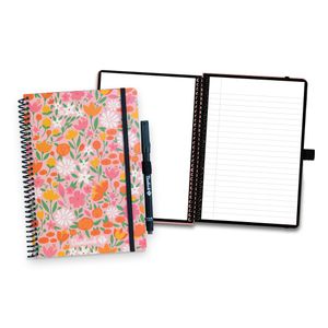 Bambook Floral Notizbuch - A5 - Blanko & Liniert - Wiederverwendbares Notizbuch, Notizblock, Reusable Notebook