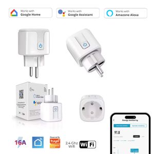 1x Intelligente WiFi WLAN Steckdose mit Strommessung und Sprachsteuerung, Timer, SmartLife App, Mini Smart Plug, Alexa & Google