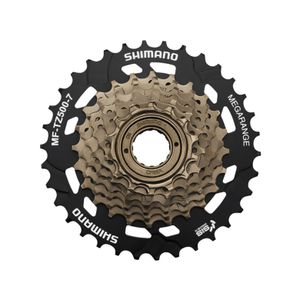 Shimano MF-TZ500 Schraubkranz 7-fach Zahnkranz Ritzel 7 Gänge Fahrrad Freilauf, Zähne:14 - 34 Zähne