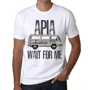 Herren Grafik T-Shirt Abenteuer warten auf mich in Apia – Adventure Wait For Me In Apia – Öko-Verantwortlich Vintage Jahrgang Kurzarm Lustige Druck