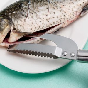 Multifunktionaler 3-in-1 Fischhautschaber Angelschuppenbürste Reibe schnell entfernen Fischschäler Scaler Reinigung Peeling Küchenwerkzeug