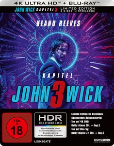 John Wick #3 (UHD+BR) LE -SB- Kapitel 3 Limited Steelbook, *T!!!!